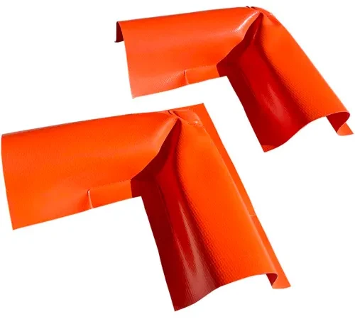 UltraTech Ultra-Berm Builder Plus Corners, 2'', Includes Mounting Strips and Anchors, 2/Qty, Orange