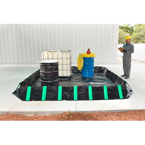 UltraTech Ultra-Containment Berm, Compact Model, 28 oz. Copolymer 2000, 50'L x 10'W x 12"H