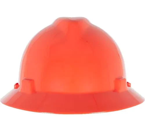 Orange construction hard hat