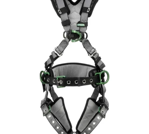 V-FIT" 10195174 Construction Harness, Back, Chest & Hip D-Rings, Tongue Buckle Leg Straps, XL