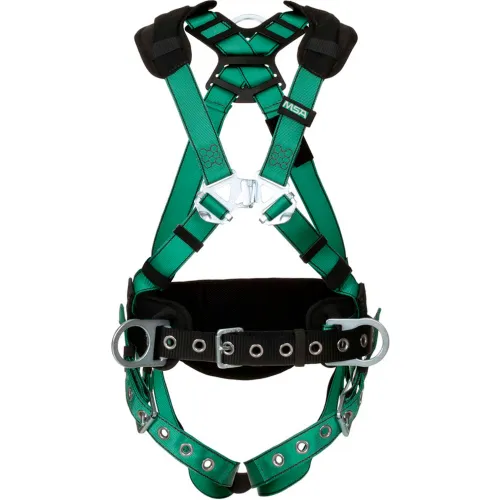 V-FORM" 10197364 Construction Harness, Back & Hip D-Ring, Tongue Buckle Leg Straps, STD