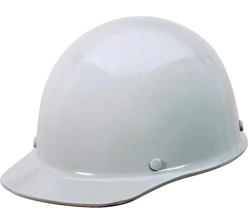 White construction safety hard hat