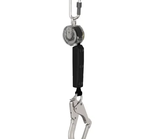 Retractable tool lanyard with carabiner hook