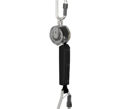 Retractable tool lanyard with carabiners