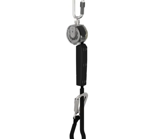 Retractable tool lanyard with carabiner clip