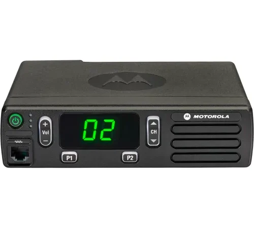 Motorola Mototrbo CM200D Two-Way Mobile Radio, Analog/Digital, UHF, 16 Channels, 40 Watts, Black
