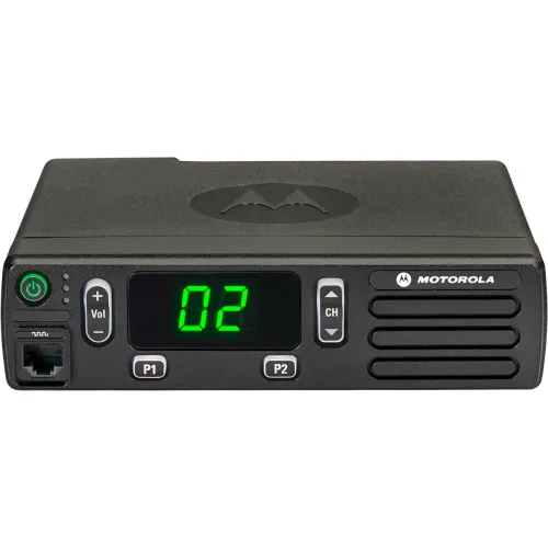 Motorola Mototrbo CM200D Two-Way Mobile Radio, Analog/Digital, UHF, 16 Channels, 40 Watts, Black