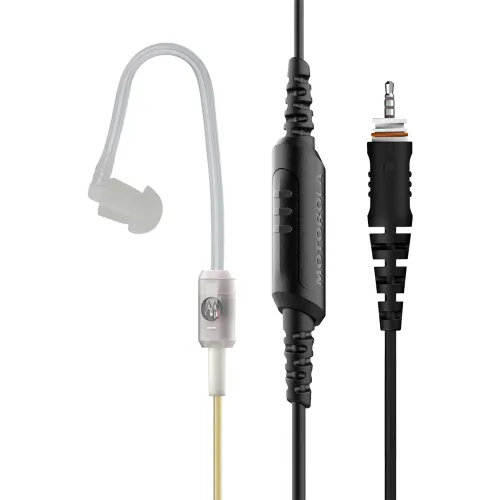 Motorola CLPe Surveillance Earpiece w/Inline PTT & Mic for use w/CLP1010e & CLP1080e Portable Radios