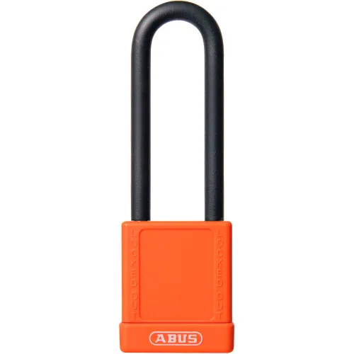 ABUS 74HB/40-75 Keyed Different Lockout Padlock, Non-Conductive 3-Inch Shackle, Brown, 09847 - Pkg Qty 8 - Image 2