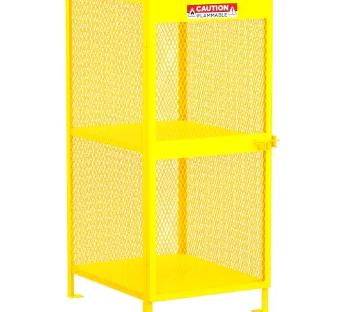 Valley Craft? Vertical Gas Cylinder Storage Cabinet, 8 Cylinders Capacity, 32"W x 40"D x 71"H
