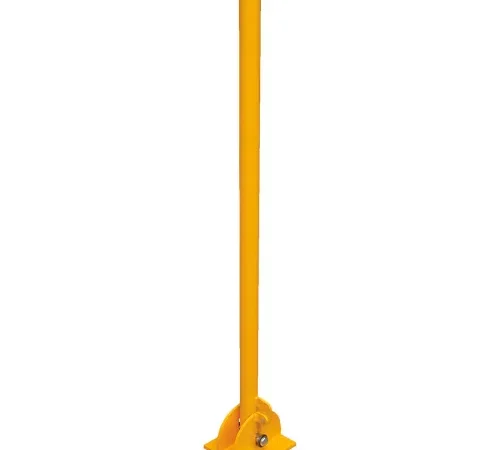 Yellow Powder Coat Folding Bollard 42"H
