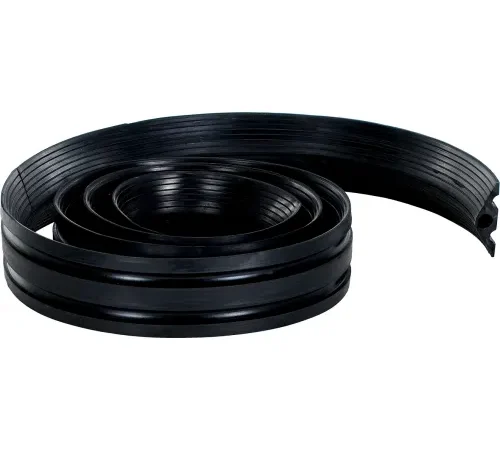 Vestil" Extruded Rubber Cord Protector, 6600 lb. Capacity, 144" x 4" x 1-1/4", Black