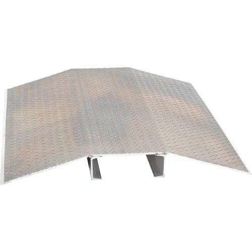 Vestil" Fabricated Aluminum Hose & Cable Crossover, 2000 lb. Cap., 40" x 48" x 4-3/8", Silver - Image 4