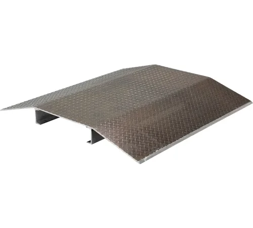Vestil" Fabricated Aluminum Hose & Cable Crossover, 2000 lb. Cap., 48" x 48" x 4-3/8", Silver
