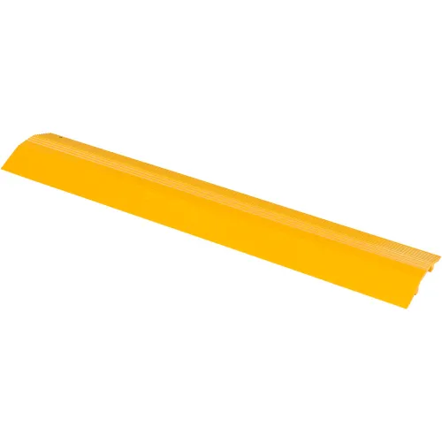 Extruded Aluminum Hose & Cable Crossover, Yellow, 36" x 7-1/8" x 1-1/16"