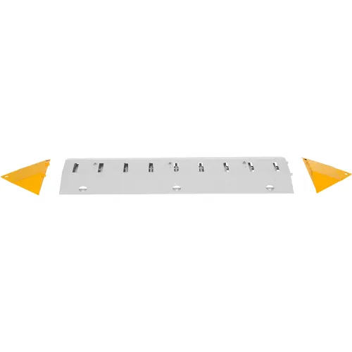 Vestil" Traffic Spiked Speed Bump End Caps, 15-1/4"L x 10-5/8"W x 2"H, Yellow - Image 2