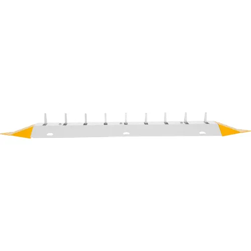 Vestil" Traffic Spiked Speed Bump End Caps, 15-1/4"L x 10-5/8"W x 2"H, Yellow - Image 3