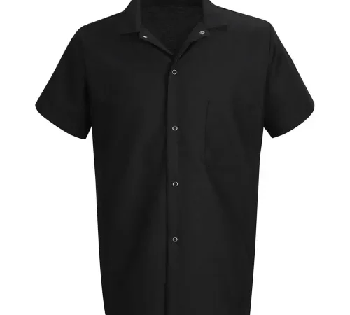 Chef Designs Cook Shirt, Black, Polyester/Cotton, 3XL