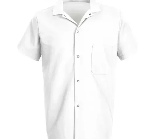 Chef Designs Cook Shirt, White, 65% Polyester/35% Cotton, L