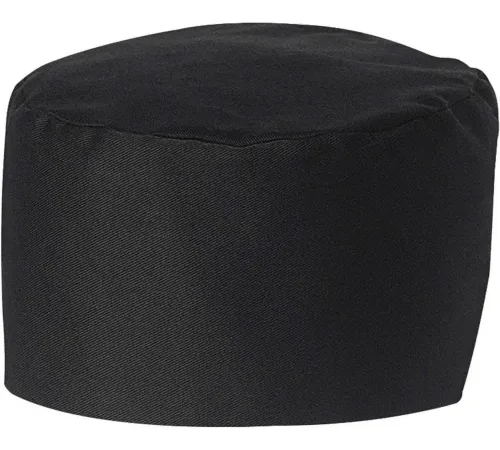 Chef Designs Skull Cap, Black, Polyester/Cotton, L