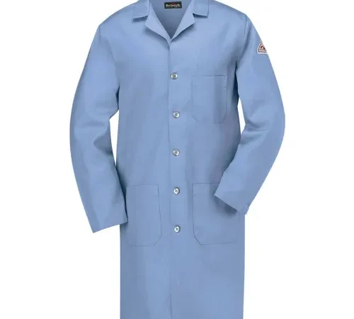 Light blue lab coat with pockets