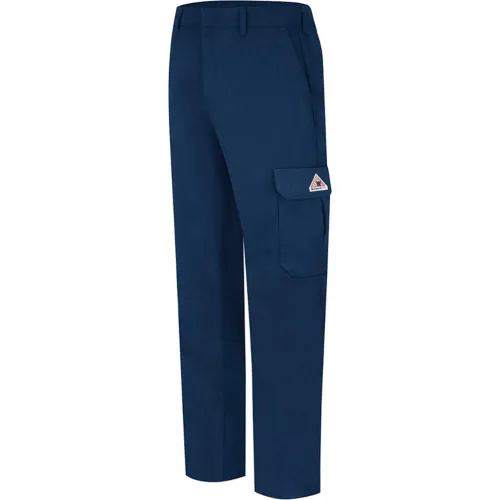 EXCEL FR ComforTouch FR Cargo Pocket Work Pants PLC2, Navy, 9 oz, Size 50 x 36U