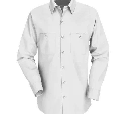 Red Kap® Men's Industrial Work Shirt Long Sleeve White Regular-XL SP14