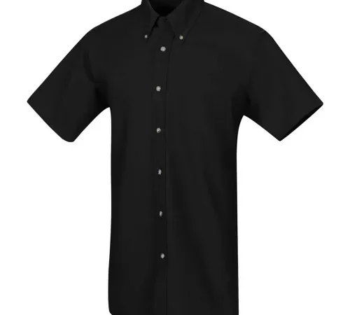 Red Kap® Men's Poplin Short Sleeve Dress Shirt Black SS3XL - SP80