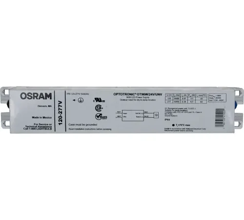 Waldmann LED Driver, 120-277V, 24V DC, 96W Max.