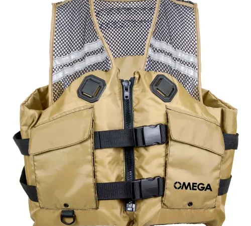 Flowt 40626-L/XL Fishing Vest, Mesh, Tan, Large/X-Large