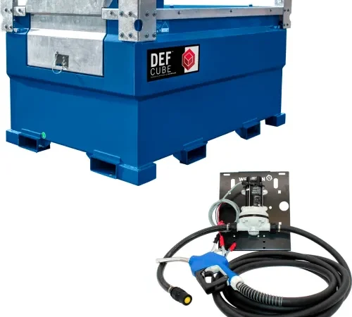 Western Global? DEFCube 597 Gallon DEF Transfer Tank, 12V/9 GPM Pump Kit & Level Gauge