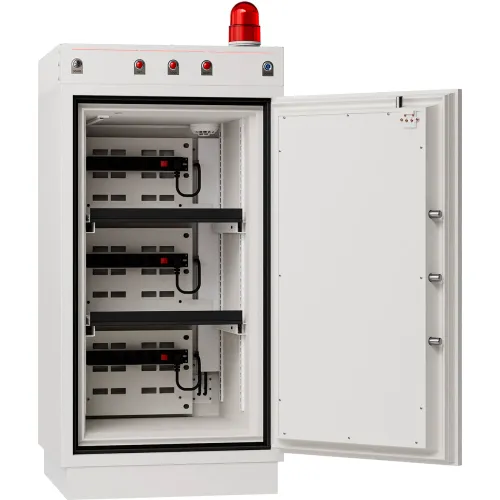Wilson Safe Diplomat Battery Safe, 18 Charging Points, 27"W x 28"D x 54-1/2"H, Ivory - Image 2