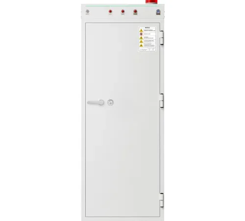 Wilson Safe Diplomat Battery Safe, 30 Charging Points, 27"W x 28"D x 75"H, Ivory
