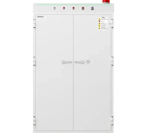 Wilson Safe Diplomat Battery Safe, 40 Charging Points, 44"W x 28"D x 75"H, Ivory