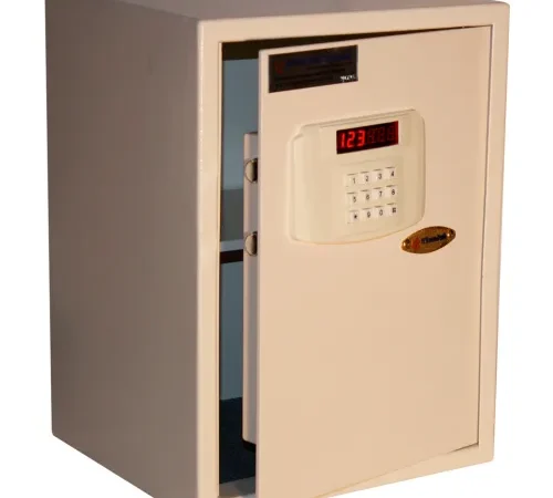 Wilson Safe Hotel/Dorm/Patient Room Safe - 13-1/4"W x 12"D x 18"H, Digital Lock, White