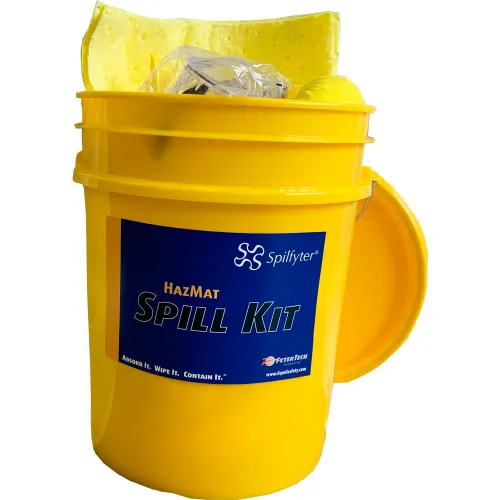 Spilfyter HazMat Bucket Spill Kit, 5 Gallon Capacity