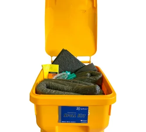 Spilfyter Universal Dash Spill Kit, 90 Gallon Capacity Wheeled Bin