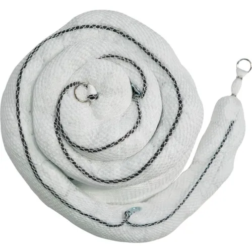 Spilfyter Oil Only Sock-In-Net Boom, 8"W x 10'L, White, 4/Pack