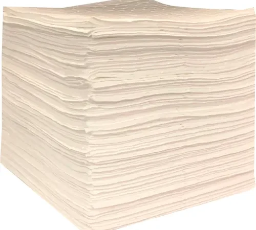 Spilfyter? Oil Only Three-Ply Pad, Heavy Weight, 16"W x 18"L, White, 100/Pack