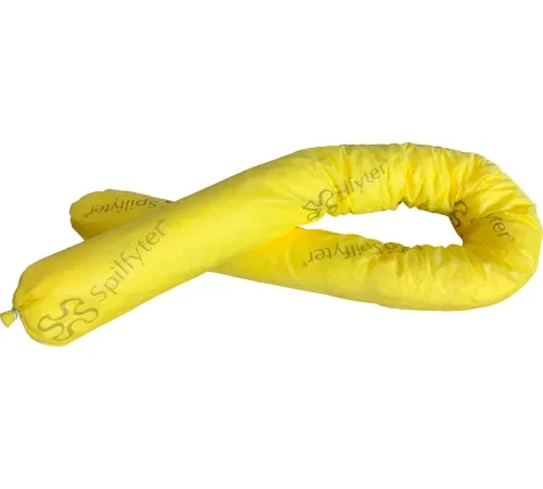 Spilfyter? Hazmat Socks, 3"W x 4'L, Yellow, 40/Pack