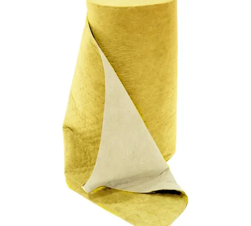 Spilfyter? Hazmat Two-Ply Laminated Roll, Premium Weight, 32"W x 150'L, Yellow