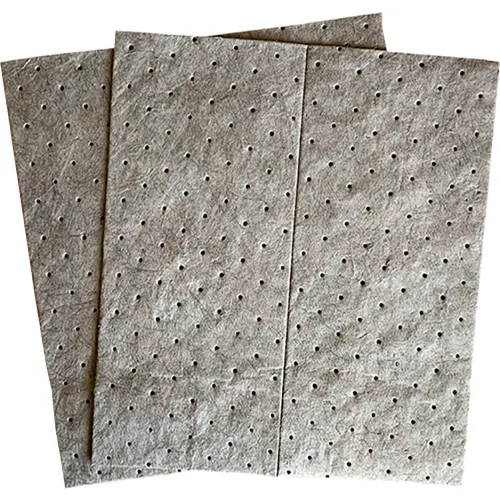 Spilfyter Universal Single-Ply Pad, Heavy Weight, 16"W x 18"L, Gray, 100/Pack