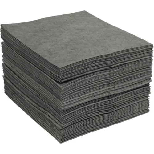 Spilfyter Universal Single-Ply Pad, Heavy Weight, 16"W x 18"L, Gray, 100/Pack - Image 3