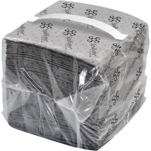 Spilfyter Universal Single-Ply Pad, Heavy Weight, 16"W x 18"L, Gray, 100/Pack - Image 2