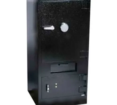 Cennox Mail Box Drop Safe B5325DM-FK1SG40 25"W x 26"D x 53"H Electronic Lock - 9.36 Cu. Ft. Black