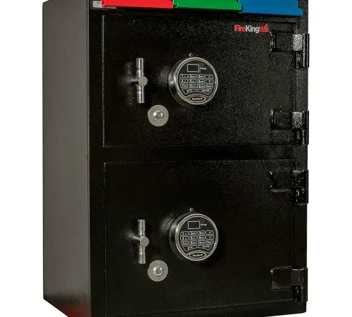Cennox Drop Drawer Safe CS2820-FK1 20-1/4"W x 16"D x 28"H Electronic Lock - 2.05 Cu. Ft. Black