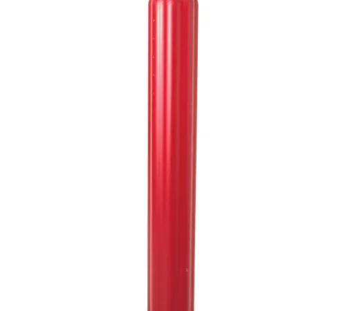 Tall glossy red inflatable column