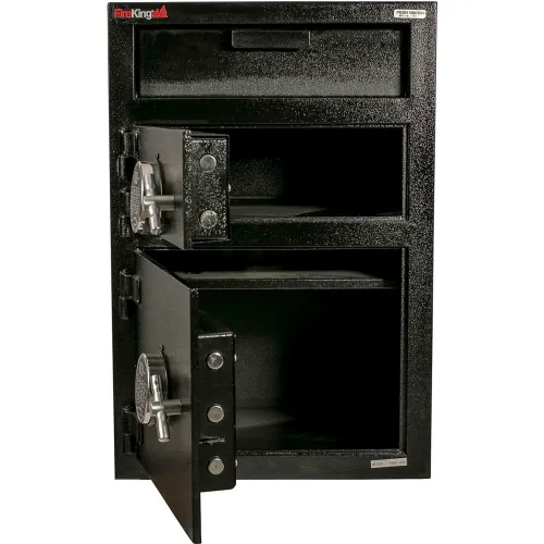 Cennox Mail Box Drop Safe MB3020-FK1 20"W x 20"D x 30"H Electronic Lock 1.35 Cu. Ft. Black - Image 2