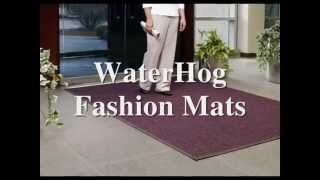 WaterHog® Squares Entrance Mat Fashion Border 3/8" Thick 4' x 6' Gray - Image 3