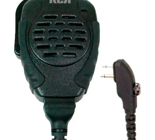 RCA SM310-X03S Police Style Rubberized Speaker Mic with Screw in Connector, Heavy Duty